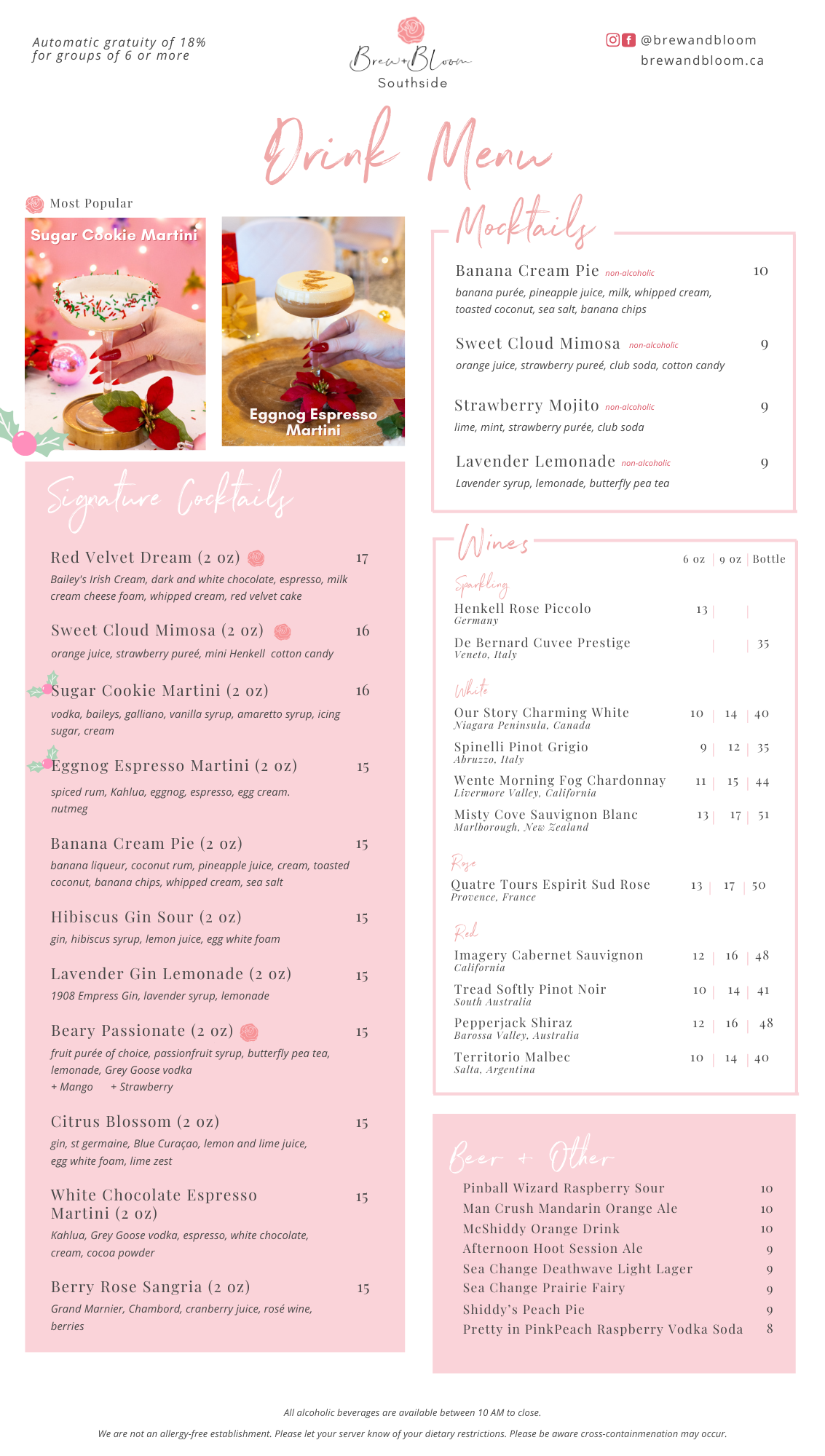 Southside Menu Southside Menu – brewandbloom